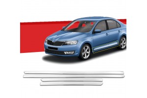 Skoda Octavia A7 SD/SW 2013+ Φασα Πορτας Χρωμιου Μεταλλικη 4ΤΕΜ