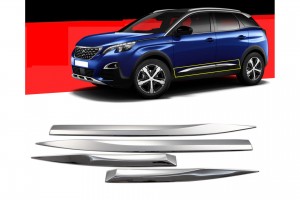 Peugeot 3008 2016+ Διακοσμητικη Φασα Πορτας Χρωμιο Μεταλλικη 4 ΤΕΜ.