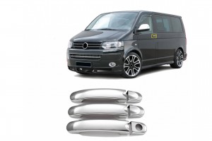 Vw Τ5 Transporter 2003-2010 Χερουλια Πορτας Χρωμιο Μεταλλικα 3ΤΕΜ
