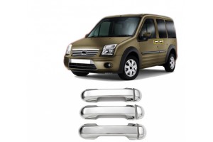 Ford Transit Connect 2002-2014 Χερουλια Πορτας Χρωμιο Μεταλλικο 3ΤΕΜ.