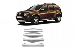 Dacia Duster 2009+ Χερουλια Πορτας Χρωμιο Μεταλλικα 4ΤΕΜ