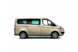 Ford Tourneo Custom 2012+ Χερουλια Πορτας Χρωμιο Μεταλλικα 7ΤΕΜ Για 3 Πορτες (ΜΕ Καλυμμα ΚΛΕΙΔΑΡΙΑΣ)