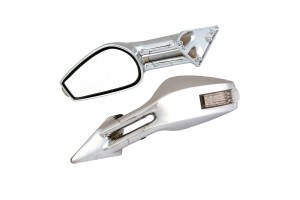 Καθρεπτης Race 6 Νικελ Ηλεκτρικος