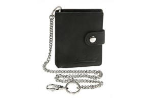 Πορτοφολι Δερματινο Για Καρτες & Χρηματα Biker Wallet Me 45cm Αλυσιδα Rfid Προστασια Σε Μαυρο Χρωμα Lampa - 1 Τεμ.