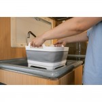 Νεροχυτης Πτυσσομενος Με Πωμα Αποστραγγισης Και Λαβες Χειρος ΛΕΥΚΟ/ΓΚΡΙ 12LT 7>20cm Νεροχυτης Πτυσσομενος Με Πωμα Αποστραγγισης Και Λαβες Χειρος ΛΕΥΚΟ/ΓΚΡΙ 12LT 7>20cm