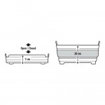 Νεροχυτης Πτυσσομενος Με Πωμα Αποστραγγισης Και Λαβες Χειρος ΛΕΥΚΟ/ΓΚΡΙ 12LT 7>20cm Νεροχυτης Πτυσσομενος Με Πωμα Αποστραγγισης Και Λαβες Χειρος ΛΕΥΚΟ/ΓΚΡΙ 12LT 7>20cm