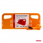 Amio - Διαχωριστικό/Σταθεροποιητής Αντικειμένων 4 Θέσεων Πορτ Μπαγκάζ Αντιολισθητικό Διάσταση 46x19x14cm Χρώμα Πορτοκαλί - 1 Τεμ (04769/AM)