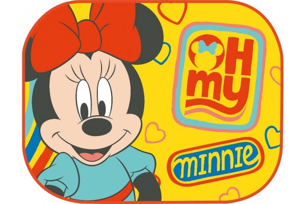 Ηλιοπροστασιες Πλαινες Minnie & Mickey Με Βεντουζα 44x35cm Amio - 2 Τεμ.