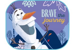 Ηλιοπροστασιες Πλαινες Frozen Με Βεντουζα 44x35cm Amio - 2 Τεμ.