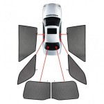 Κουρτινακια Μαρκε Car Shades Για Land Rover Discovery 5D 2017+ - 6 ΤΕΜ.