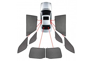 Mercedes Gle W167 5D 2019+ΚΟΥΡΤΙΝΑΚΙΑ Μαρκε Car Shades - 8 ΤΕΜ.