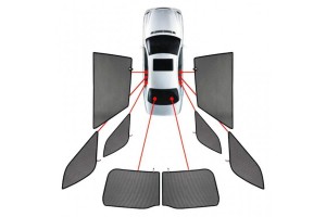 Κουρτινακια Μαρκε Car Shades Για Mercedes Eqc 5D 2019+ - 8 ΤΕΜ.