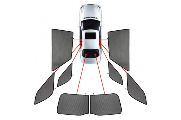 Κουρτινακια Μαρκε Car Shades Για Mercedes Glc Coupe 5D 2016-2022- 8 ΤΕΜ.
