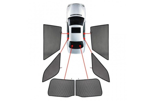 Vw Golf Sportsvan 5D 2014-2020ΚΟΥΡΤΙΝΑΚΙΑ Μαρκε Car Shades - 6 ΤΕΜ.