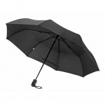 Ομπρελα Compact Midi Φ98cm Αντιανεμικη Με Αυτοματο Ανοιγμα Σε Μαυρο Χρωμα Lampa - 1 ΤΕΜ.