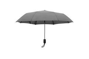 Ομπρελα Compact Midi Φ98cm Αντιανεμικη Με Αυτοματο Ανοιγμα Σε Γκρι Χρωμα Lampa - 1 ΤΕΜ.
