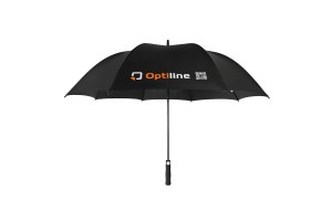 Ομπρελα Promo 129 Φ129cm Αντιανεμικη Με Αυτοματο Ανοιγμα Λογοτυπο Optiline Σε Μαυρο Χρωμα Lampa - 1 ΤΕΜ.