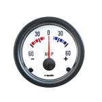 Αμπερομετρο Λευκο 52mm 2'' White Line Simoni RACING- 1 τεμ.