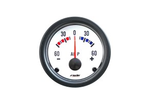 Αμπερομετρο Λευκο 52mm 2'' White Line Simoni RACING- 1 τεμ.