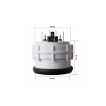 Αμπερομετρο Λευκο 52mm 2'' White Line Simoni RACING- 1 τεμ.