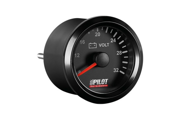 Βολτομετρο Αναλογικο Μαυρο Με Λευκο Φως Black Analogue Series 9-32V 52mm Βολτομετρο Αναλογικο Μαυρο Με Λευκο Φως Black Analogue Series 9-32V 52mm