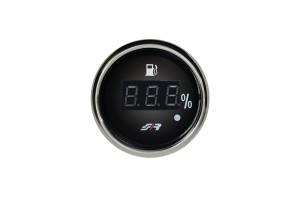 Οργανο Ενδειξης Βενζινης Ψηφιακο Μαυρο Με Δακτυλιδι Χρωμιο 52mm Simoni Racing - 1 TEM.