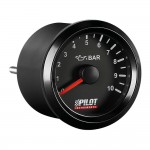 Οργανο Πιεσης Λαδιου Αναλογικο Μαυρο Με Λευκο Φως Black Analogue Series 9-32V 52mm Οργανο Πιεσης Λαδιου Αναλογικο Μαυρο Με Λευκο Φως Black Analogue Series 9-32V 52mm