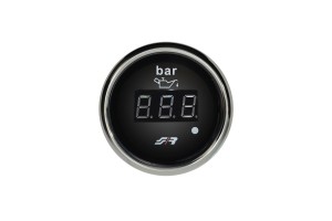Οργανο Πιεσης Λαδιου Ψηφιακο Μαυρο Με Δακτυλιδι Χρωμιο 52mm Simoni Racing - 1 TEM.