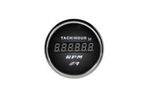 Ταχυμετρο Ψηφιακο Μαυρο Με Δακτυλιδι Χρωμιο 52mm Simoni Racing - 1 TEM.
