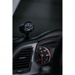 Οργανο Θερμοκρασιας Νερου Αναλογικο Μαυρο Με Λευκο Φως Black Analogue Series 9-32V 52mm