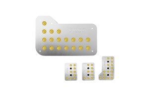 Κιτ Πετάλια - Πατάκι Αλουμινίου Κίτρινα Tuning Kit-2