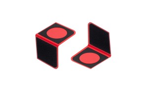 Σταθεροποιητης / Διαχωριστικο Stopper Nook Για Το Πορτ Μπαγκαζ Απο Πλαστικο Σε Κοκκινο Χρωμα Με Αντιολισθητικα Μαξιλαρακια Και Αυτοκολλητα Τυπου Velcro Rati - 2 ΤΕΜ.