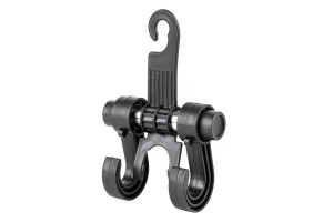 Κρεμαστρα Προσκεφαλου Καθισματος Με 2 Γαντζους (ΜΑΥΡΟ/ Pp ΠΛΑΣΤΙΚΟ)AMIO - 1 ΤΕΜ.