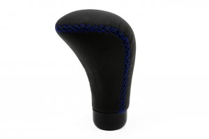 Πομολο Ταχυτητων GSK03 Μαυρο Με Μπλε Ραφη / Δερματινη