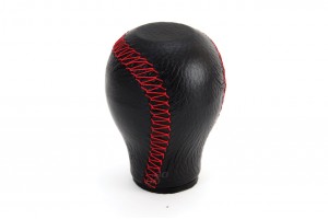 Πομολο Ταχυτητων Μαυρο Με Κοκκινη Ραφη / Δερματινη Amio - 1 Τεμ.