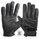 Γαντια Οδηγου Δερματινα Μαυρα (ΧL) Διατρητα Vintage Gloves Simoni RACING- 1 σετ.