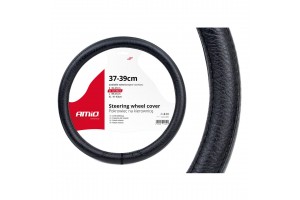 AMiO Κάλυμμα Τιμονιού Μαύρο 37-39cm