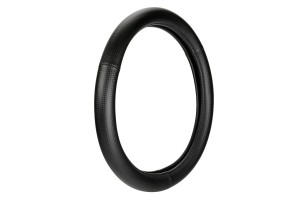 Καλυμμα Τιμονιου Racing Premium Black (S) 35/37cm Συνθετικο Δερμα Skeentex ΜΑΥΡΟ/CARBON Look LAMPA- 1 ΤΕΜ.