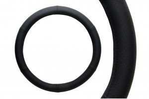 Καλυμμα Τιμονιου 37-39CM Μαυρο Δερματινη Amio - 1 Τεμ.