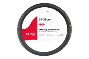 Καλυμμα Τιμονιου 37-39cm SWC-44-M Μαυρο Με Strassamio - 1 ΤΕΜ.