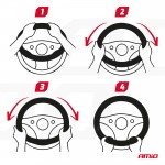 Καλυμμα Τιμονιου SWC-59 (M) 37>39cm Μαυρο Με Σχεδιο Πολυχρωμη Ψαθα Amio - 1 ΤΕΜ. Καλυμμα Τιμονιου SWC-59 (M) 37>39cm Μαυρο Με Σχεδιο Πολυχρωμη Ψαθα Amio - 1 ΤΕΜ.