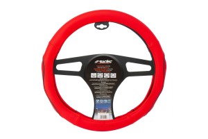 Καλυμμα Τιμονιου Pretty Red Κοκκινο Οικολογικο Δερμα 37-39cm Simoni Racing - 1 TEM.