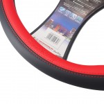 Καλυμμα Τιμονιου Carrera Red Evo Μαυρο Με Kokkino Οικολογικο Δερμα 37-39cm Simoni Racing - 1 TEM.