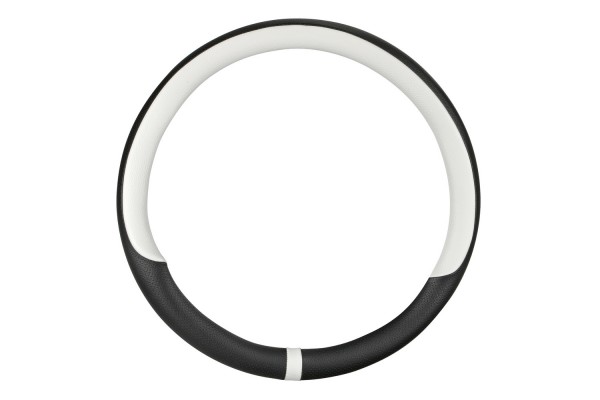 Καλυμμα Τιμονιου Noble (M) 37/39cmΜΑΥΡΟ/ΛΕΥΚΟ Οικολογικο Δερμα Αοσμο (ΠΑΧΟΣ 8,2cm) Lampa Καλυμμα Τιμονιου Noble (M) 37/39cmΜΑΥΡΟ/ΛΕΥΚΟ Οικολογικο Δερμα Αοσμο (ΠΑΧΟΣ 8,2cm) Lampa