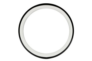 Καλυμμα Τιμονιου Aura (M) 37/39cmΜΑΥΡΟ/ΛΕΥΚΟ Οικολογικο Δερμα Αοσμο (ΠΑΧΟΣ 8,2cm) Lampa