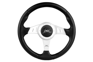 Τιμονι Chrono 350mm Τριακτινο Μαυρο Με Ασημι Luisi - 1 ΤΕΜ.