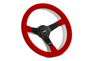 Τιμονι Mirage Τριακτινο 350mm Βαθος 75mm Δερματινο Κοκκινο Luisi