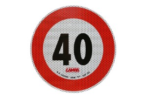 Σημα Ταχυτητας Χιλιομετρων 40km/h Αυτοκολλητο Lampa - 1 ΤΕΜ.