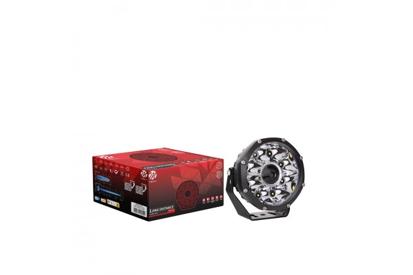 Προβολεας Εργασιας Work Lights Laser 12/24V 45W 6.400lm 8xHP+1xLASER Led 133x123x74mm M-TECH - 1 ΤΕΜ.