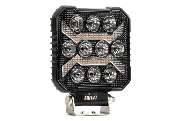 Προβολεας Εργασιας Τετραγωνος Led 54W 9-36V 10.000lm 6.500K 110x110x38mm AWL68 Amio - 1 ΤΕΜ.